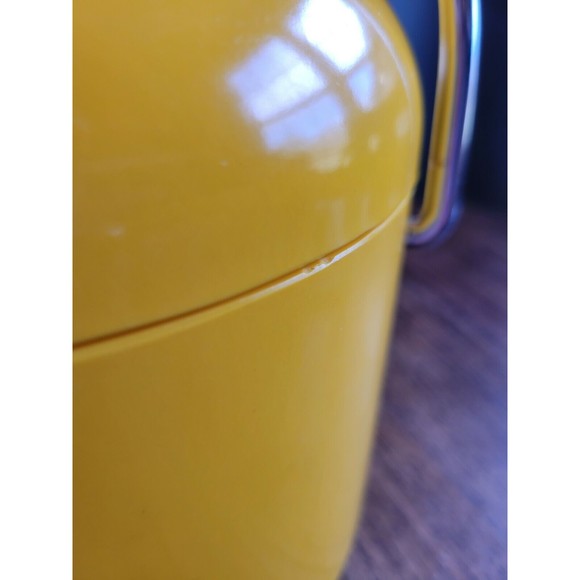 Fun Vintage 60s Mod Ice Bucket Hard Plastic with Tubular Chrome Handle - Picture 7 of 7